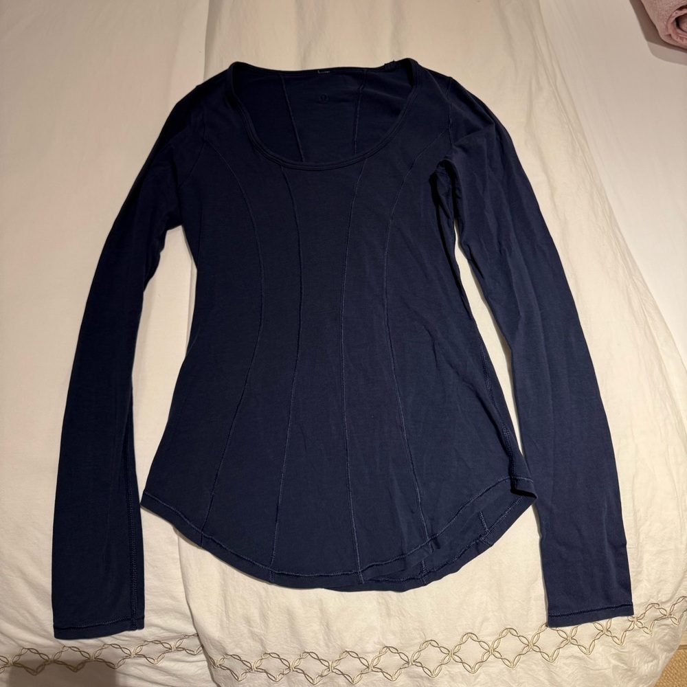 Lululemon Athletica Dark Blue Long Sleeve Top